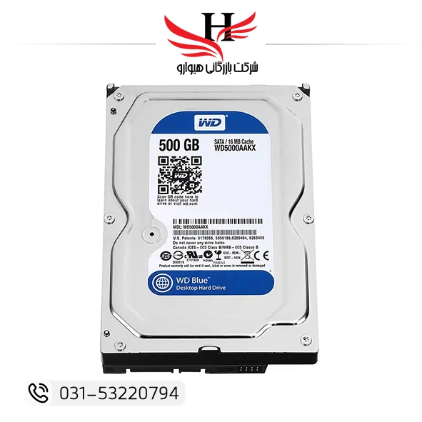 هارد اینترنال لپ تاپی وسترن دیجیتال مدل Western Digital WD Blue ظرفیت 500 گیگابایت استوک